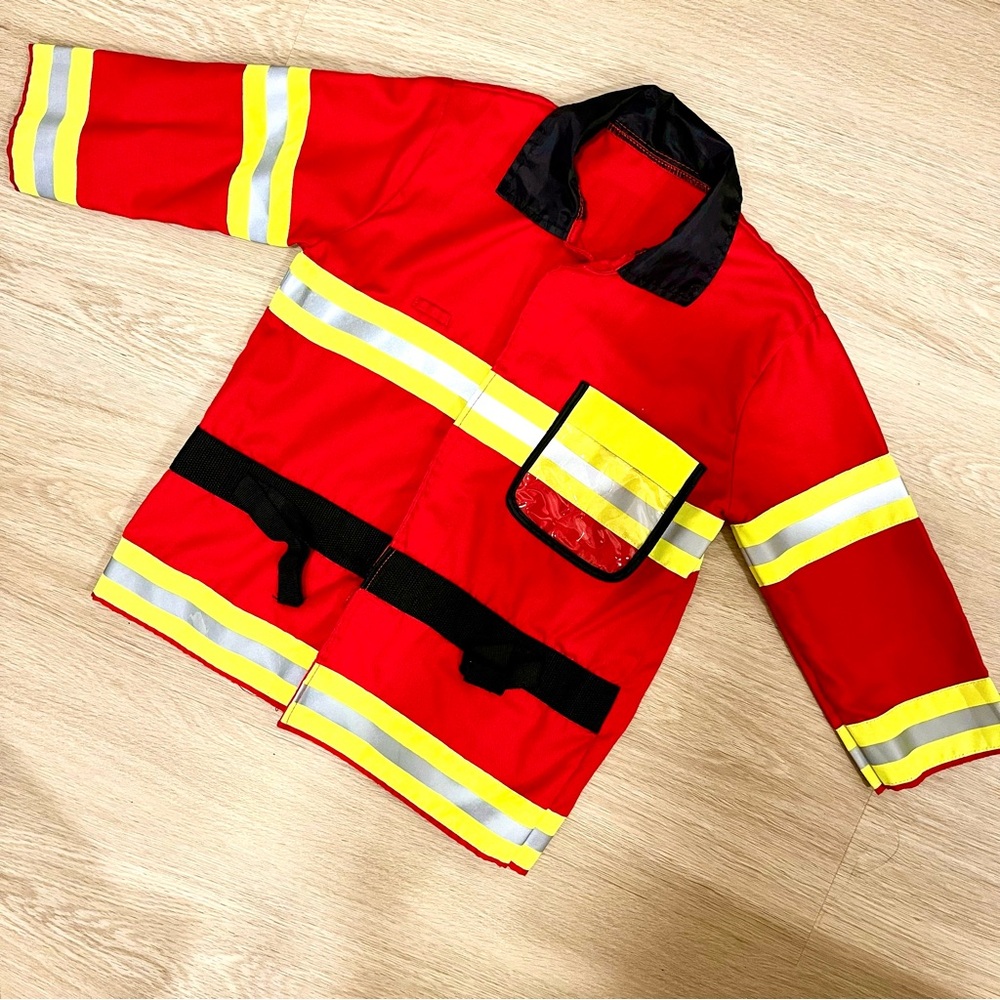 MELISSA & DOUG⚡️Little Fire Chief Halloween Costume Jacket_Sz age 3-6